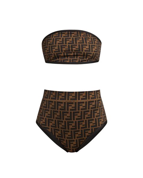 cheap fendi swimsuit|Fendi high waisted bikini.